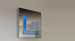 Schild mit Logo Lorsbach Metallbau